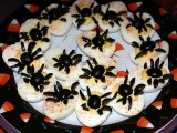 Spider Deviled Eggs